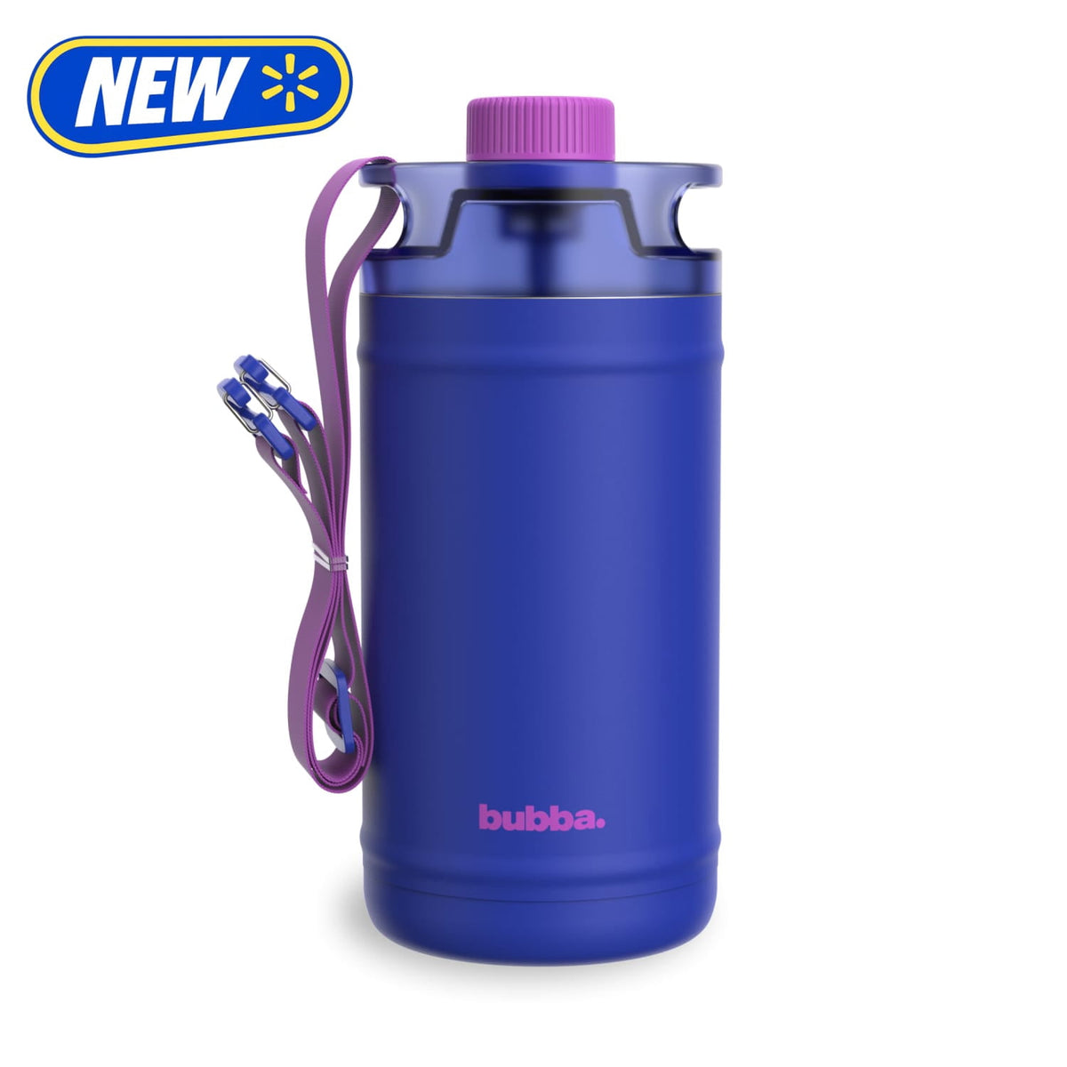 Bubba 64oz DualSip Insulated Stainless Steel Water Jug with Built-In Straw and Drink Opening and Carrying Strap, Daydreamin' Light Blue/Teal