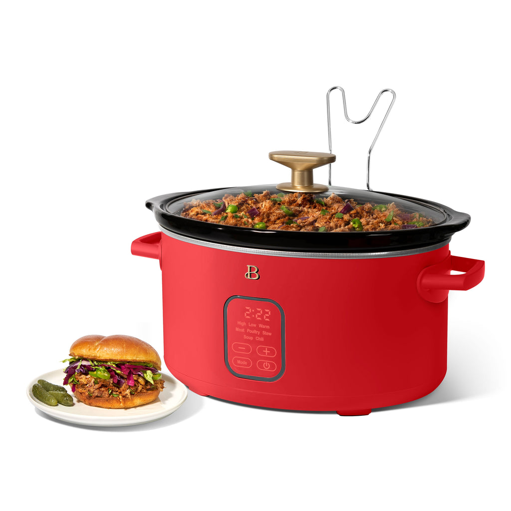 Beautiful 6 Qt Programmable Slow Cooker, Thyme Green by Drew Barrymore