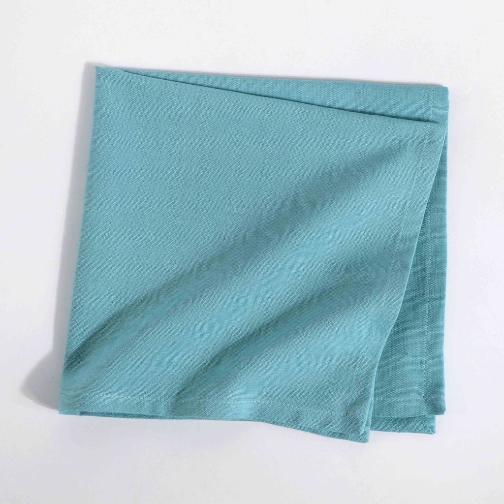 Fingercraft Cloth Napkin, Solid Color Cotton Linen Blend Table Napkins, Soft and Absorbent Fabric, Set of 12, Blush Pink