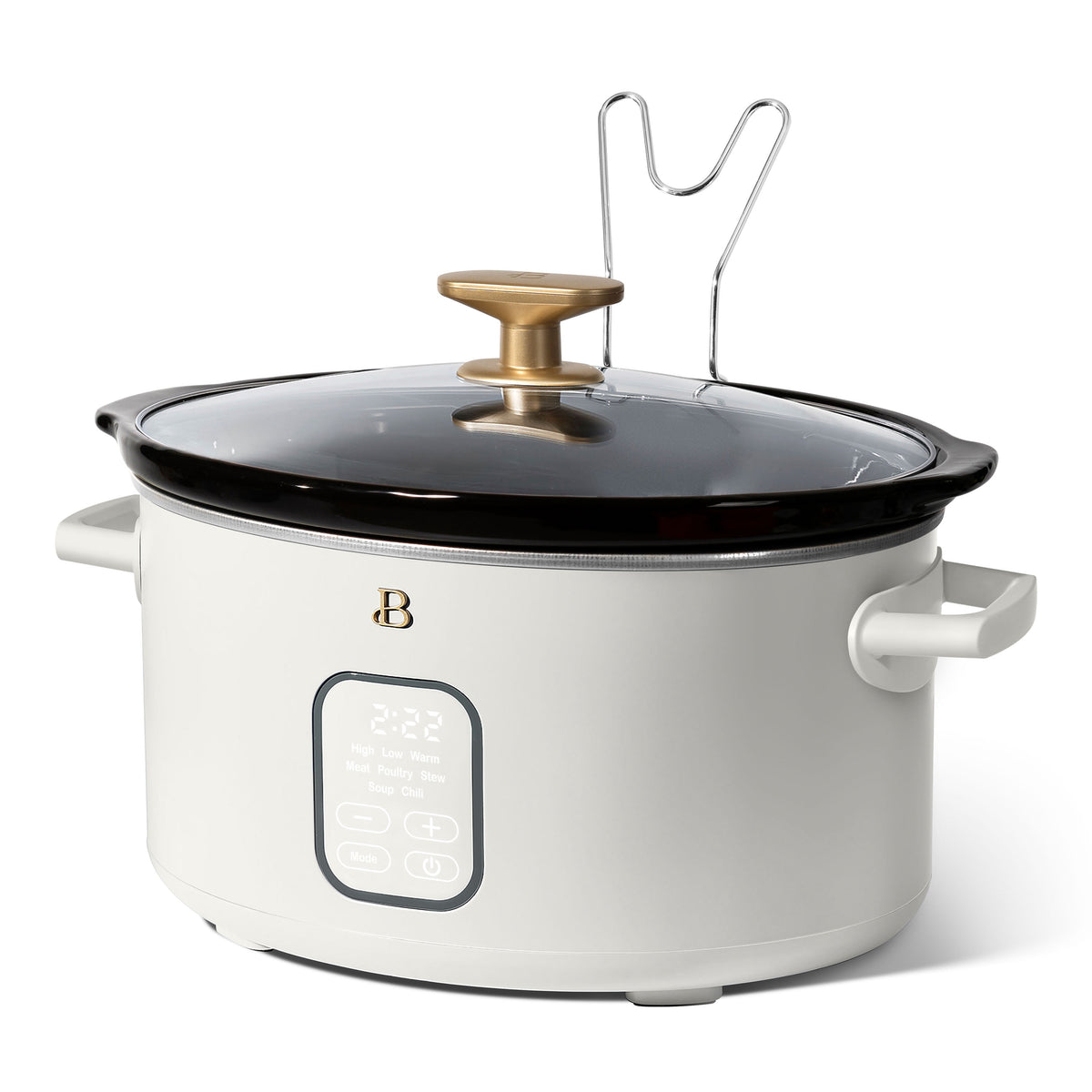 Beautiful 6 Qt Programmable Slow Cooker, Thyme Green by Drew Barrymore