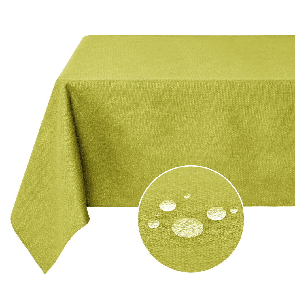 Deconovo Square Tablecloth with Waterproof Finish, Easy-Clean Polyester Table Cover, 54 x 54 Inch, Dark Gray