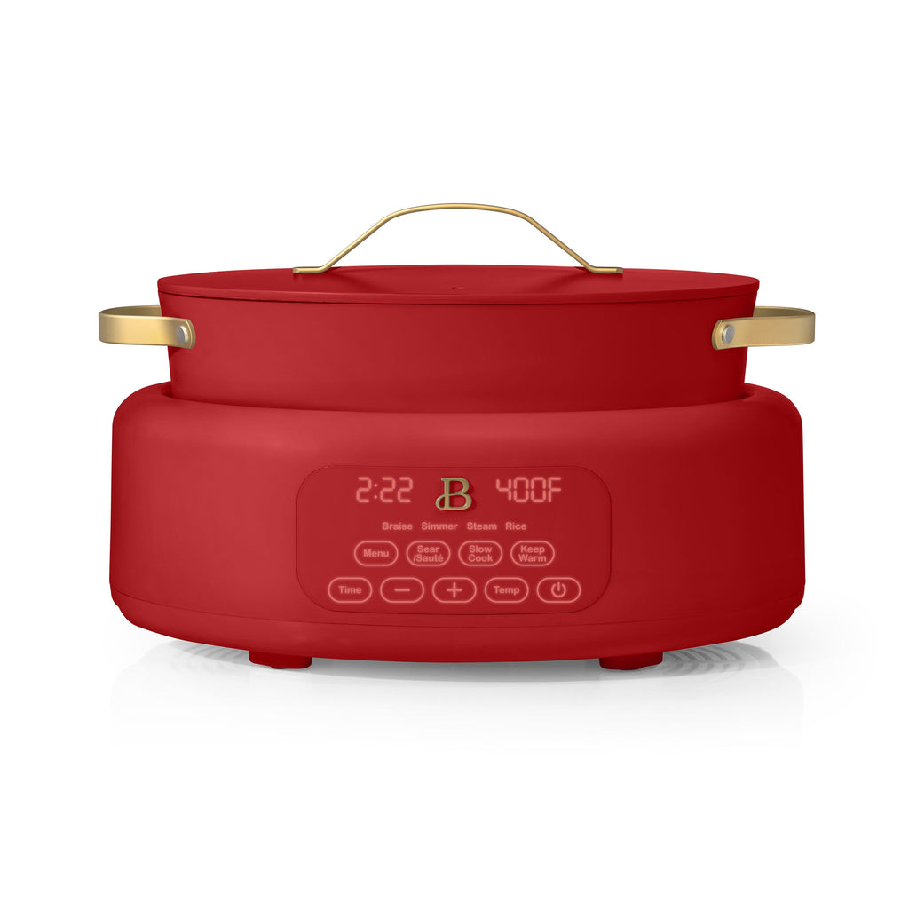 Beautiful 10 in 1, 6 Qt Electric Multi-Cooker, Thyme Green by Drew Barrymore