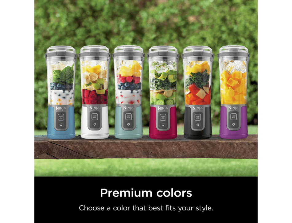 Restored Ninja Blast 16 oz. Personal Portable Blender with Leak Proof Lid & Easy Sip Spout, Perfect for Smoothies, Black, BC100BK (Refurbished)