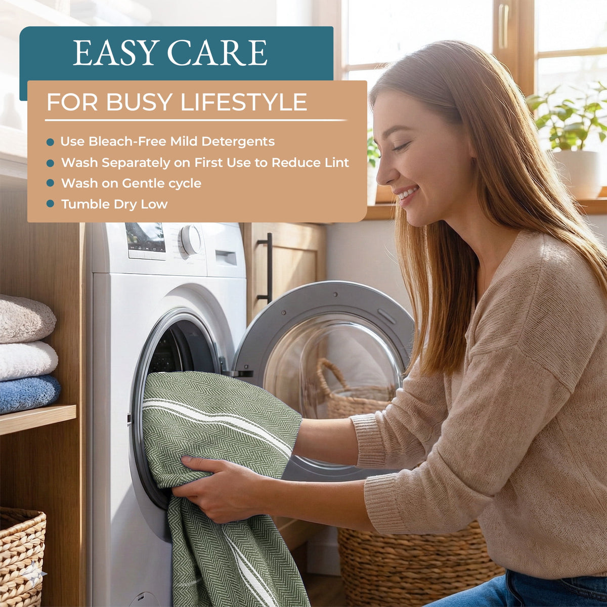 Kitchen Towels Set - 100% Pure Cotton Super Absorbent Hand Towel, Grey Tea Towels, Soft & Durable, Pack of 12 – 15”x25”, Grey Stripe