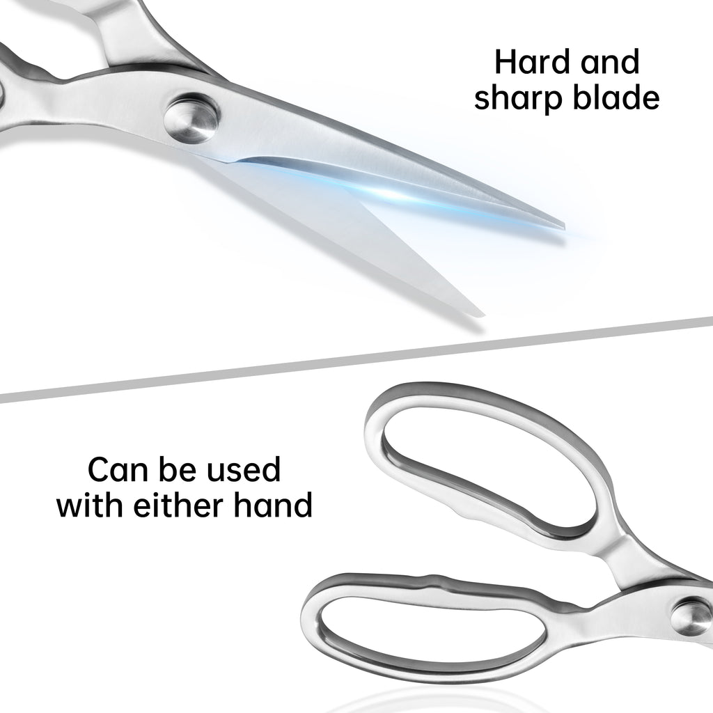Plys Kitchen Shears Heavy Duty All-Purpose Stainless Steel Dishwasher Safe