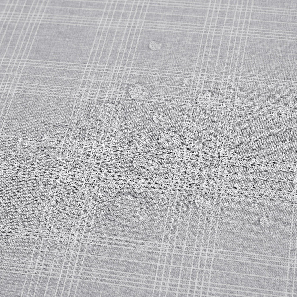 Deconovo Square Tablecloth with Waterproof Finish, Easy-Clean Polyester Table Cover, 54 x 54 Inch, Dark Gray