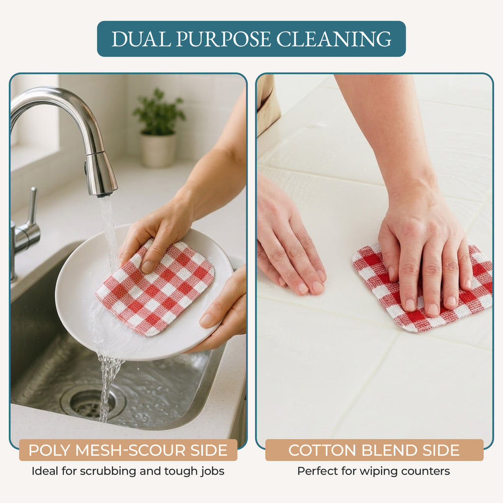 20 Piece Kitchen Towel Set - Cotton Dish Towels, Heat Resistant Kitchen Mittens and Pot Holder Set, Apron for Women with Pockets , Absorbent Dish Towels for Kitchen Drying - Olive