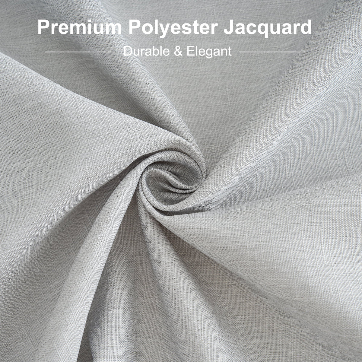 Inosoo Faux Linen Textured Rectangle Tablecloth - 60 x 84 inch Waterproof & Machine Washable Linen-Look Cloth Table Cover, White