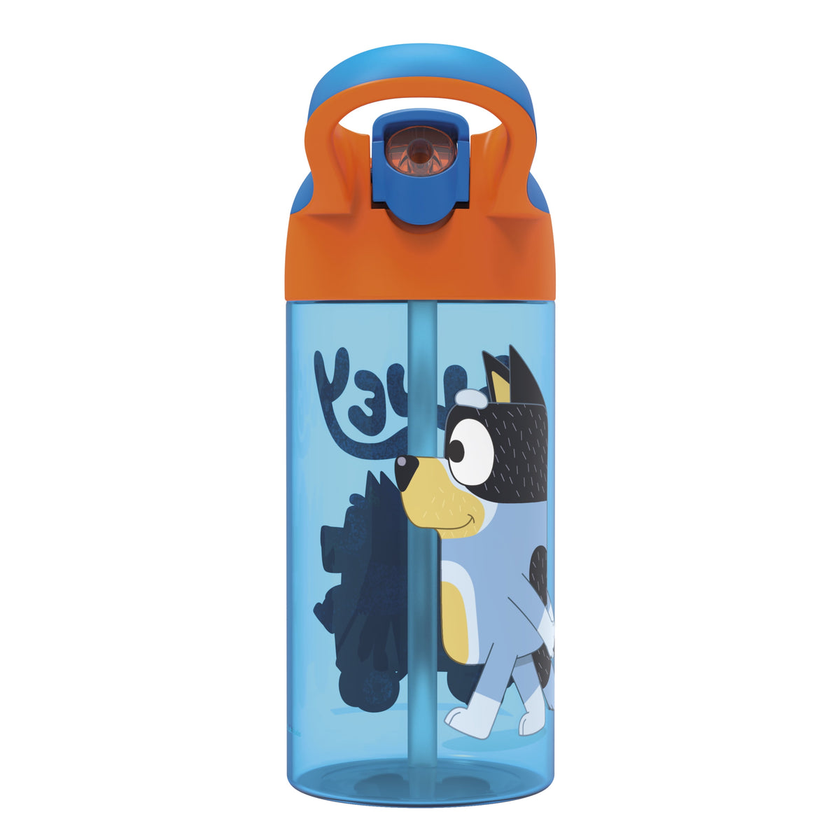 Zak Designs 17.5oz Sonic the Hedgehog Kids Water Bottle with Spout Cover and Built-in Carrying Loop, Made of Durable Plastic, Leak-Proof Design for Travel (17.5 oz, Pack of 2)