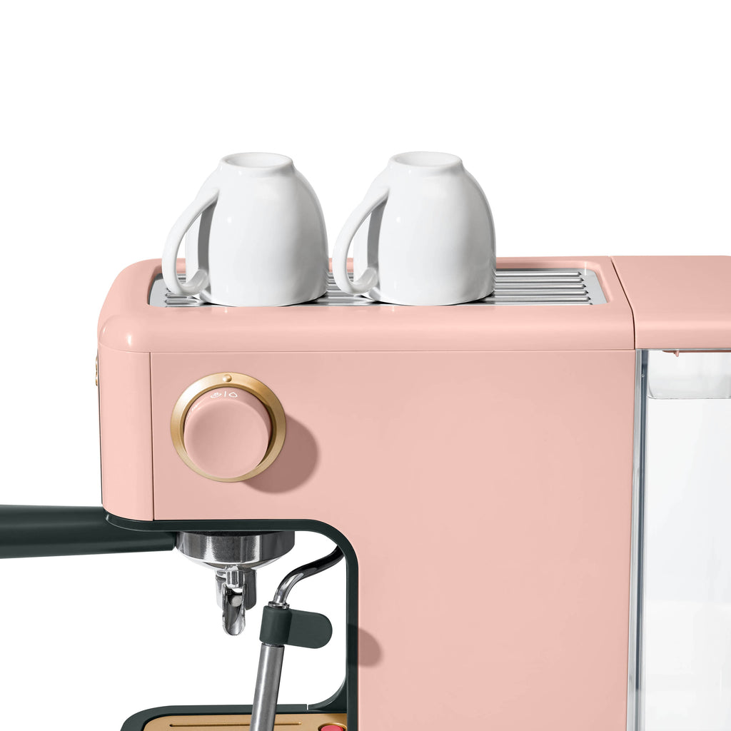 Beautiful by Drew Barrymore Slim Espresso Machine, 20-Bar Pressure, Black Sesame