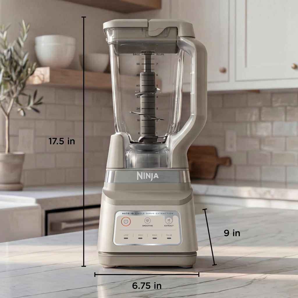 Ninja Professional Plus DUO 72-Oz Blender, Smoothies, Ice Crush, 2 Auto-iQ Preset Programs, 4 Speeds, 1400PW, BN750WH White