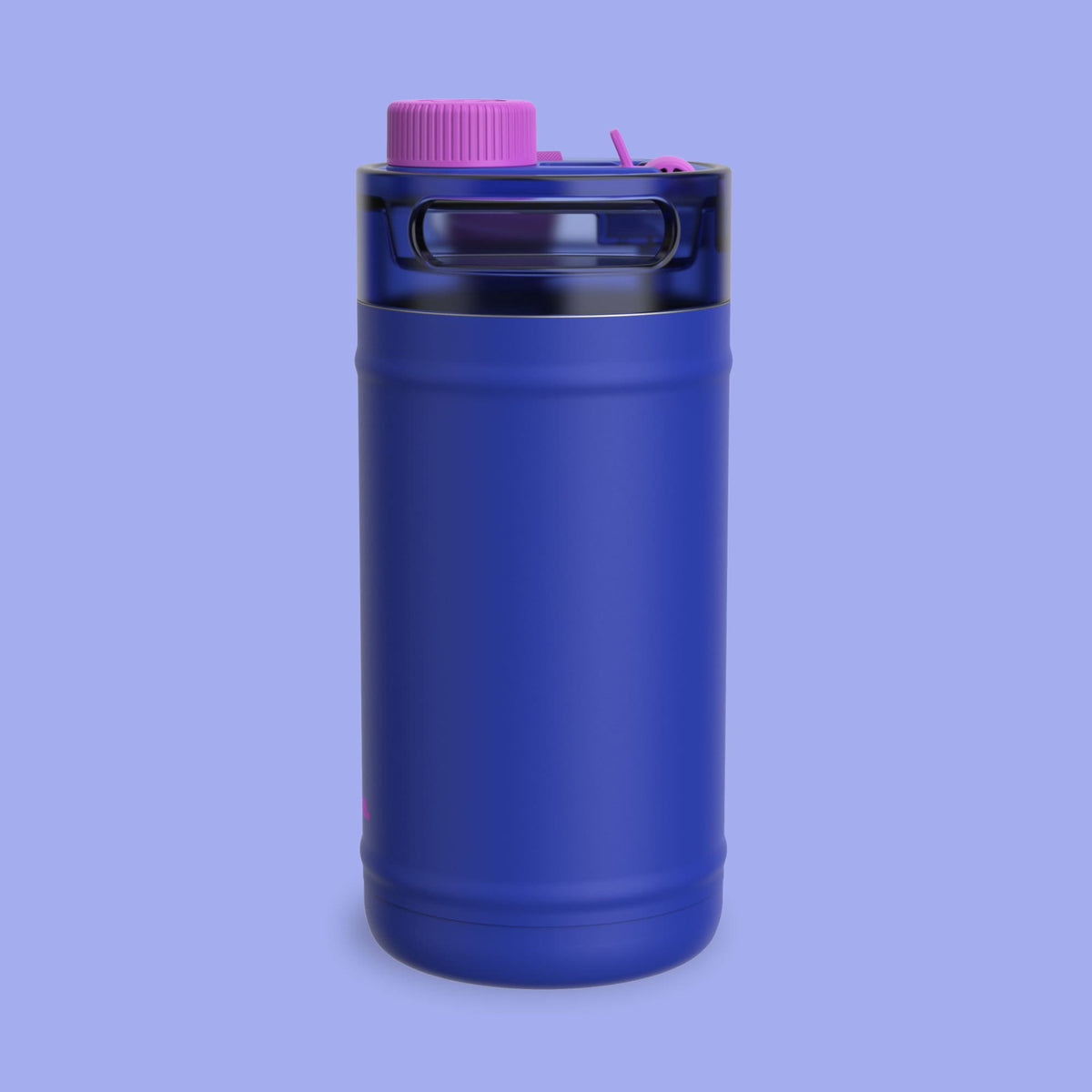 Bubba 64oz DualSip Insulated Stainless Steel Water Jug with Built-In Straw and Drink Opening and Carrying Strap, Daydreamin' Light Blue/Teal