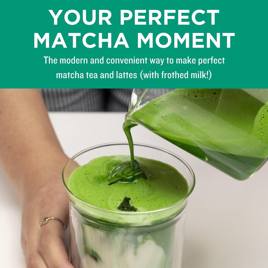 Jade Leaf Matcha, Modern Matcha Starter Set, Includes: Whisk/Frother, Spoon, Sifter, and Printed Handbook