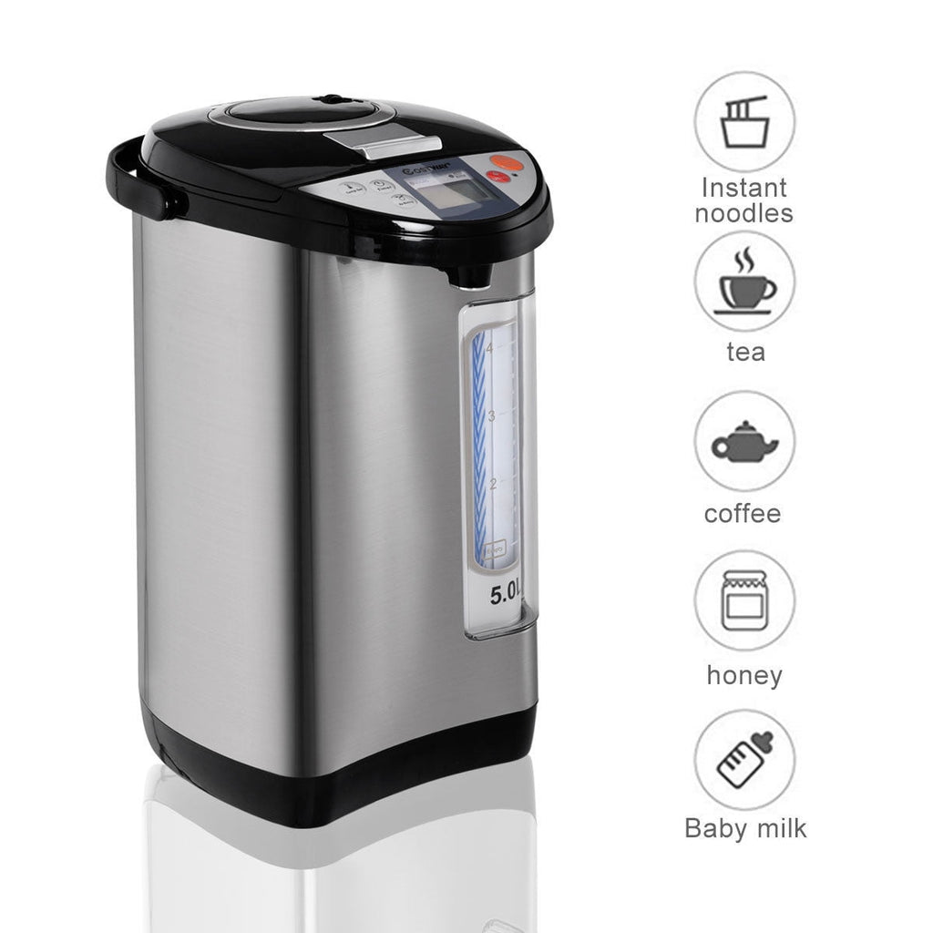 Costway 5-Liter LCD Water Boiler and Warmer Electric Hot Pot Kettle Hot Water Dispenser