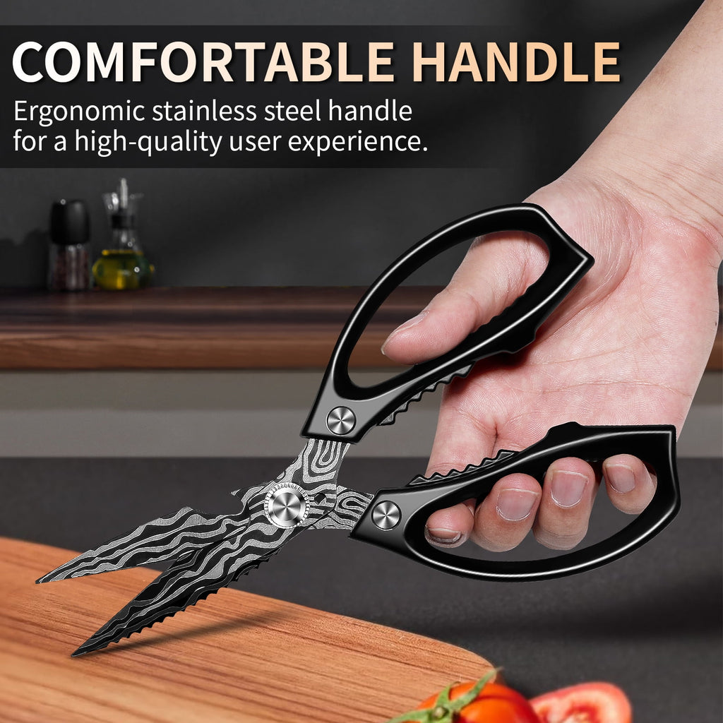 Plys Kitchen Shears Heavy Duty All-Purpose Stainless Steel Dishwasher Safe