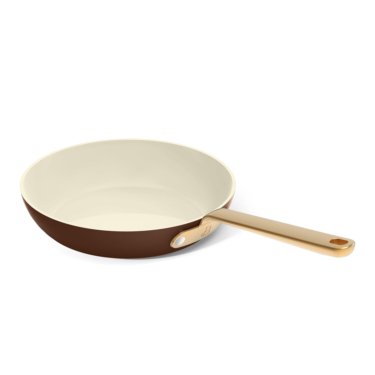 Beautiful 12-Piece Cookware Set, Pots and Pans with Strainer Lids and EverGood Ceramic Nonstick Coating, White Icing by Drew Barrymore