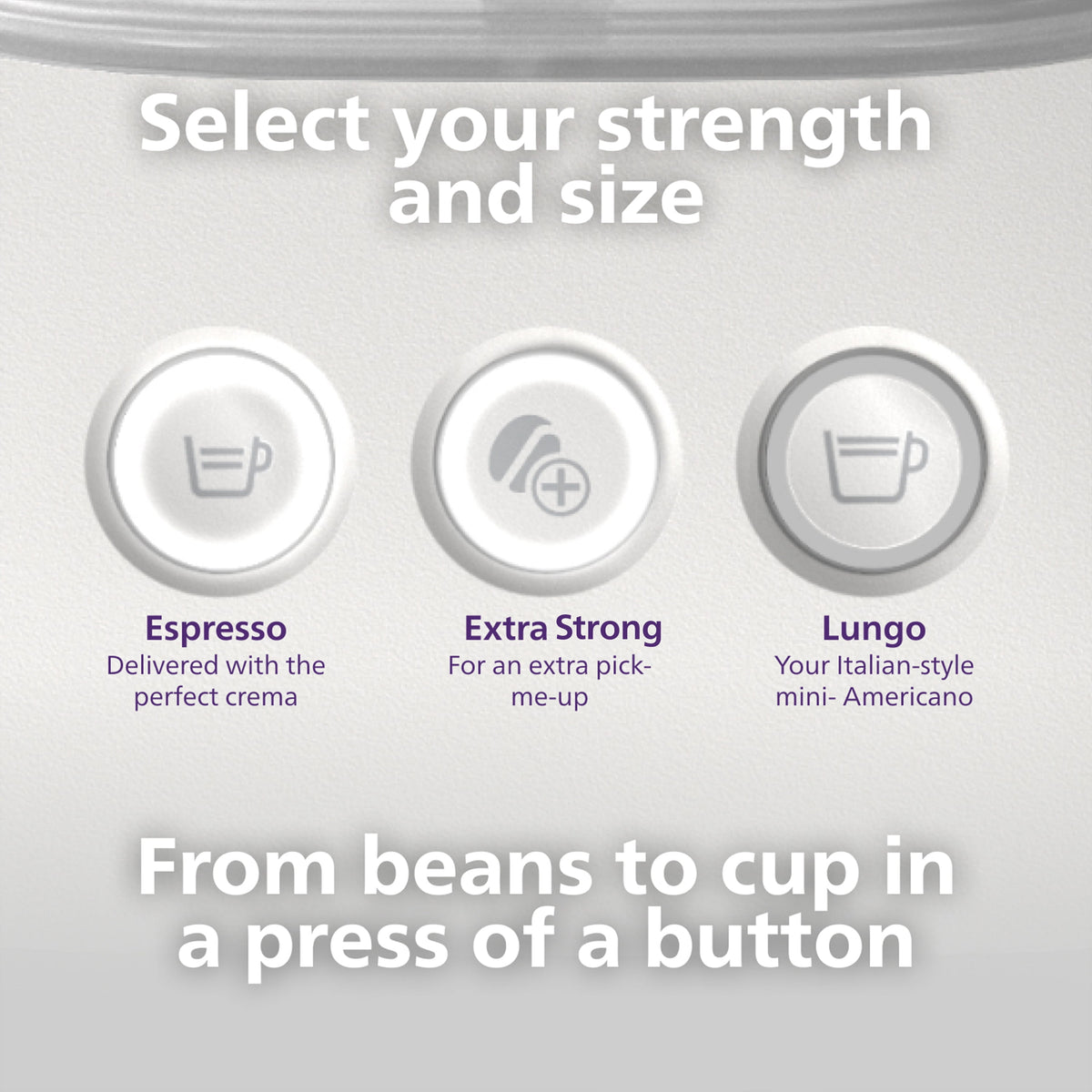 Philips Baristina Automatic Espresso Machine, Milky White
