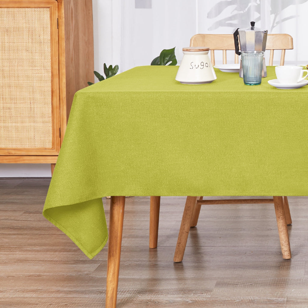 Deconovo Square Tablecloth with Waterproof Finish, Easy-Clean Polyester Table Cover, 54 x 54 Inch, Dark Gray