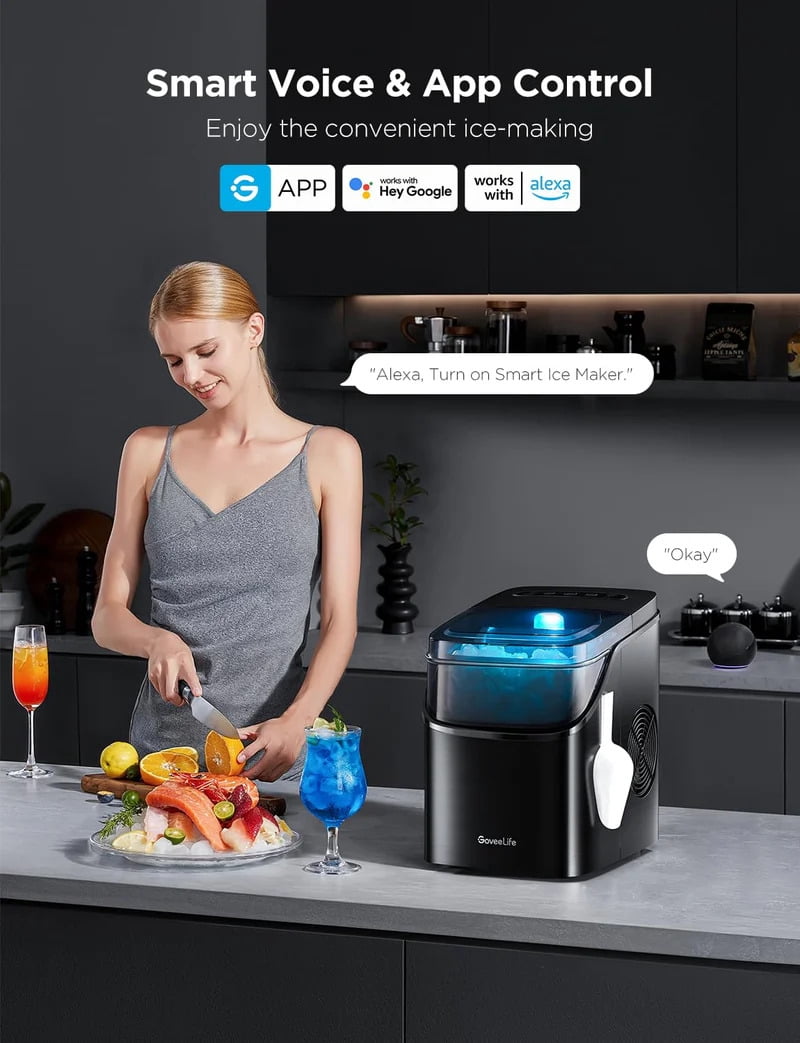 GoveeLife Smart Countertop Ice Maker 1s, Cooler