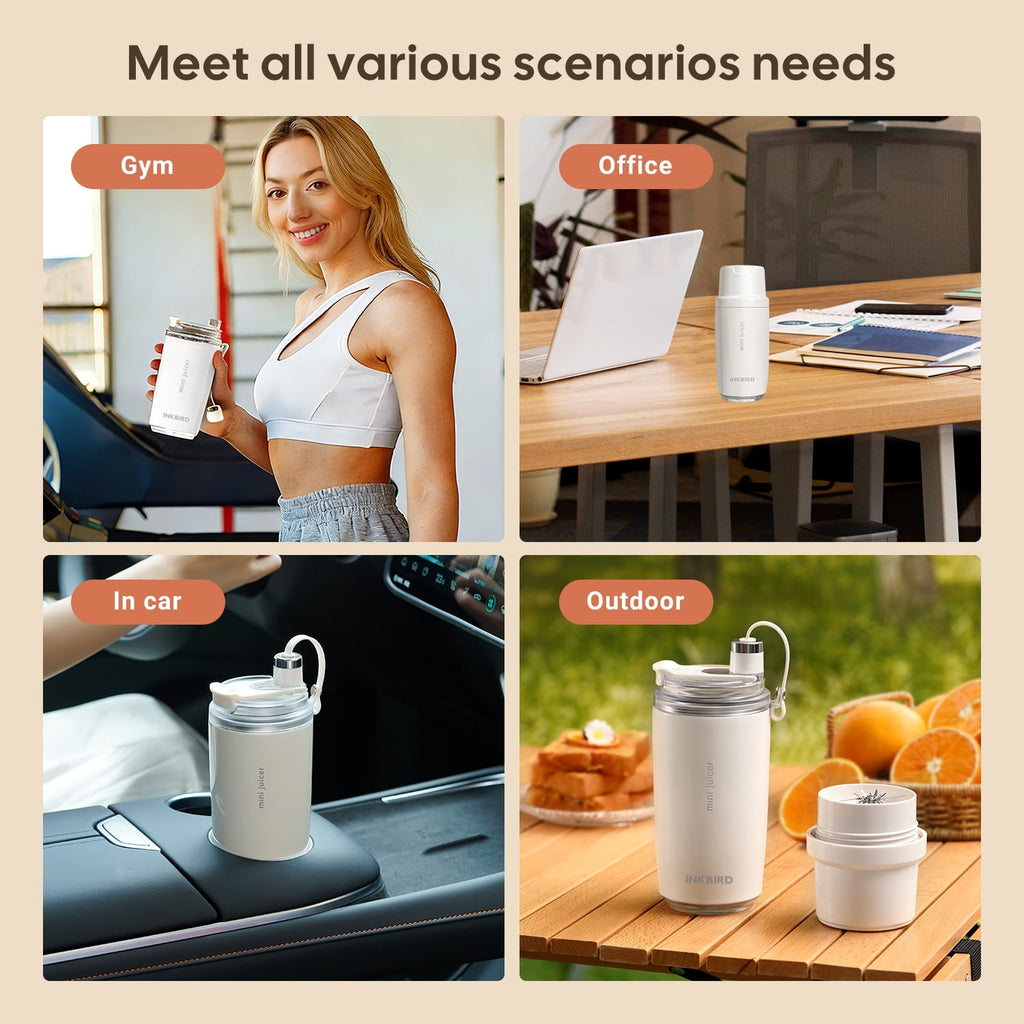 INKBIRD Mini Juicer Portable Blender with Insulated