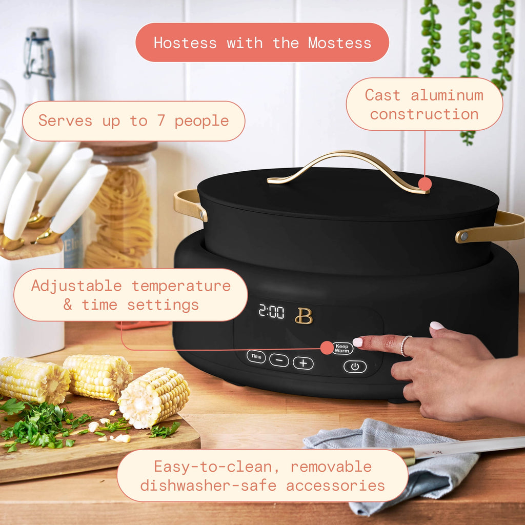 Beautiful 10 in 1, 6 Qt Electric Multi-Cooker, Thyme Green by Drew Barrymore