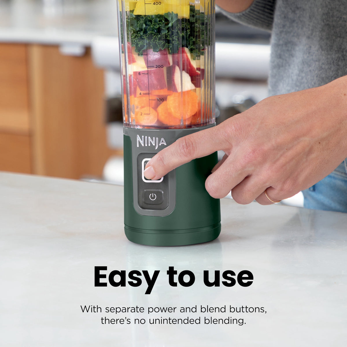 Ninja Blast Portable Personal 18 Oz Blender w/ Leak Proof Lid & Easy Sip Spout, Rechargeable Base, BC150PK Pink