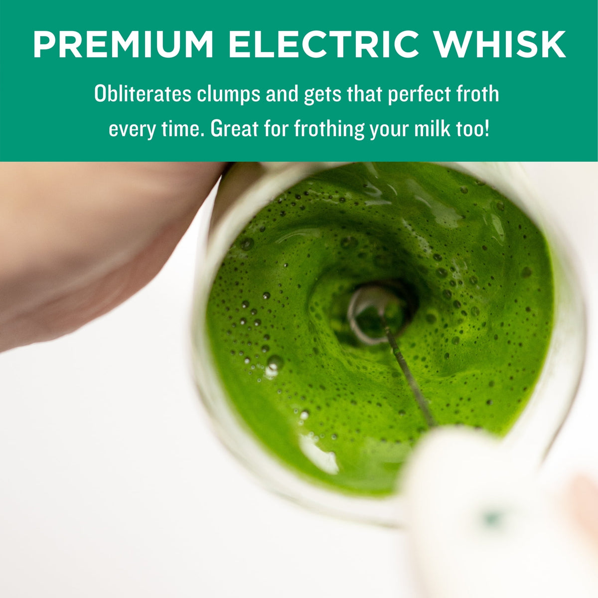 Jade Leaf Matcha, Modern Matcha Starter Set, Includes: Whisk/Frother, Spoon, Sifter, and Printed Handbook
