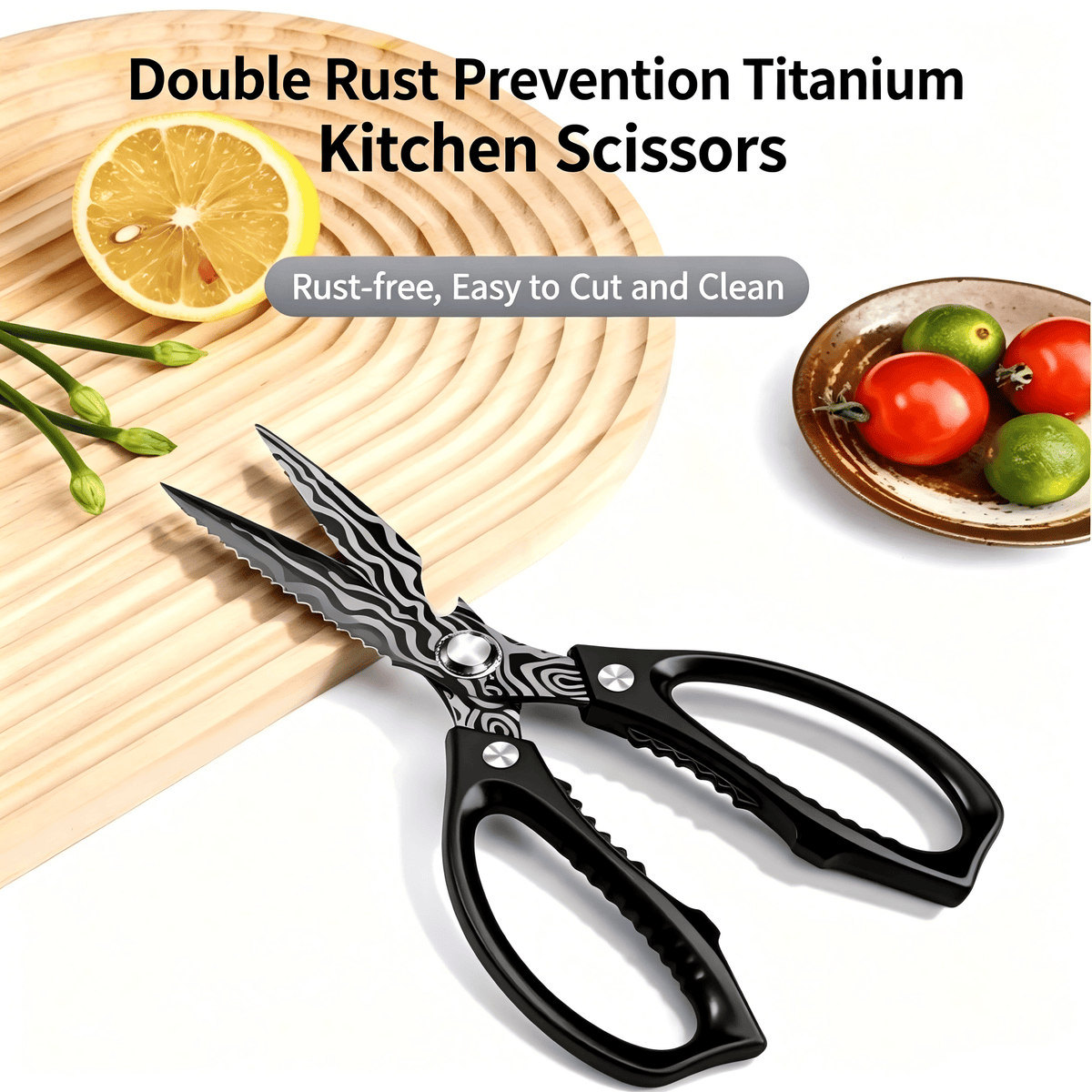 Plys Kitchen Shears Heavy Duty All-Purpose Stainless Steel Dishwasher Safe