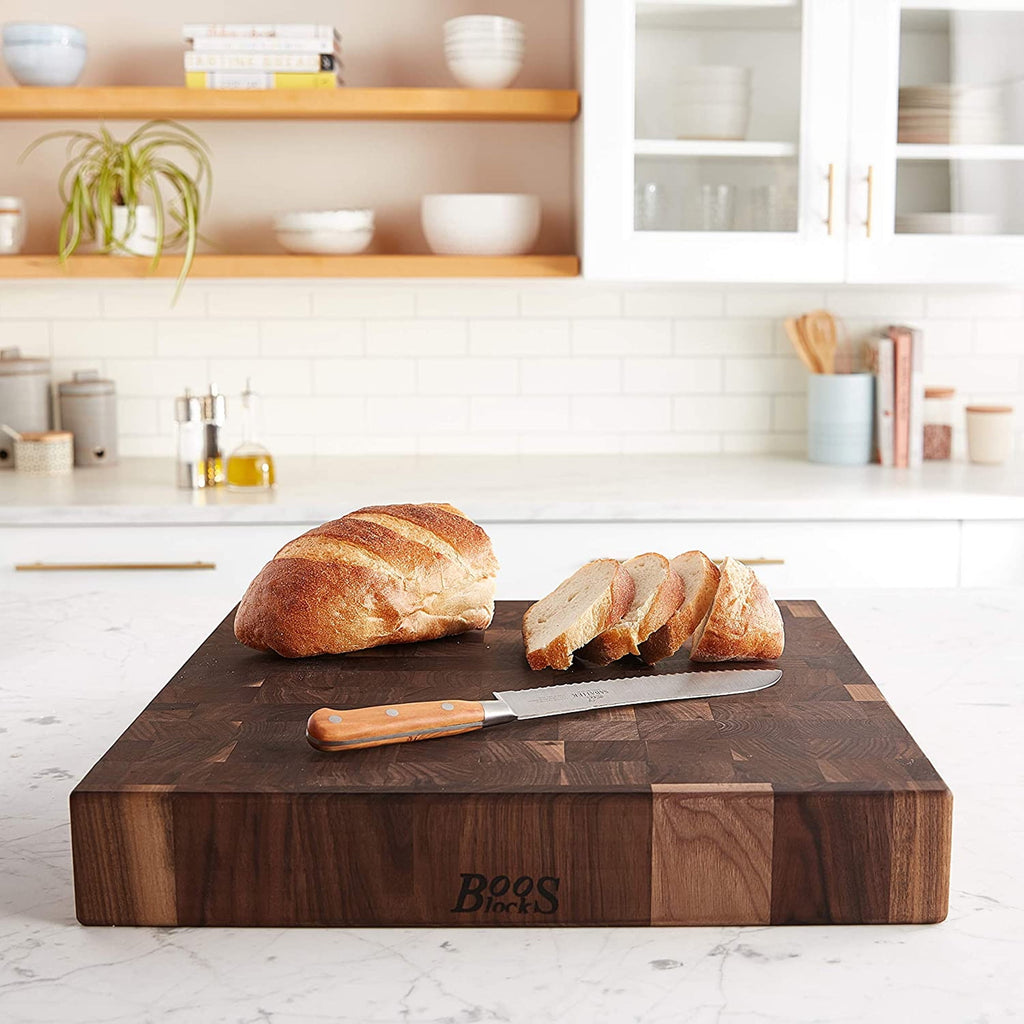 John Boos CCB Reversible Wood Chopping Board, 12" x 12" x 3", Maple