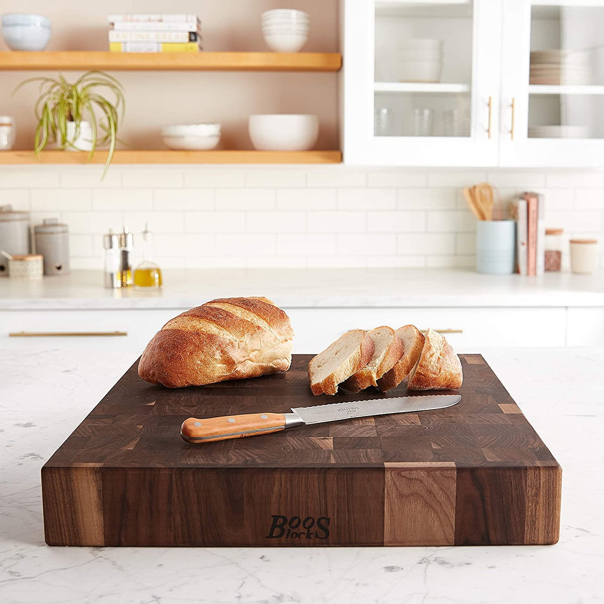 John Boos CCB Reversible Wood Chopping Board, 12" x 12" x 3", Maple