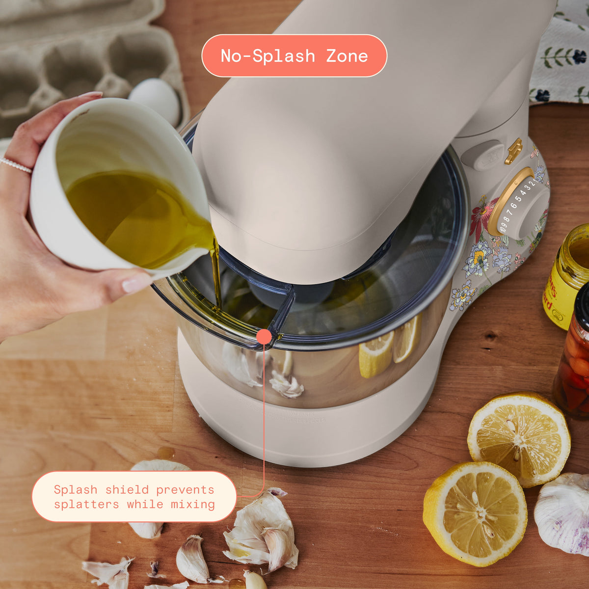 Beautiful 3.5 Qt Stand Mixer with Flat Beater, Dough Hook, Balloon Whisk, Chocolate by Drew Barrymore