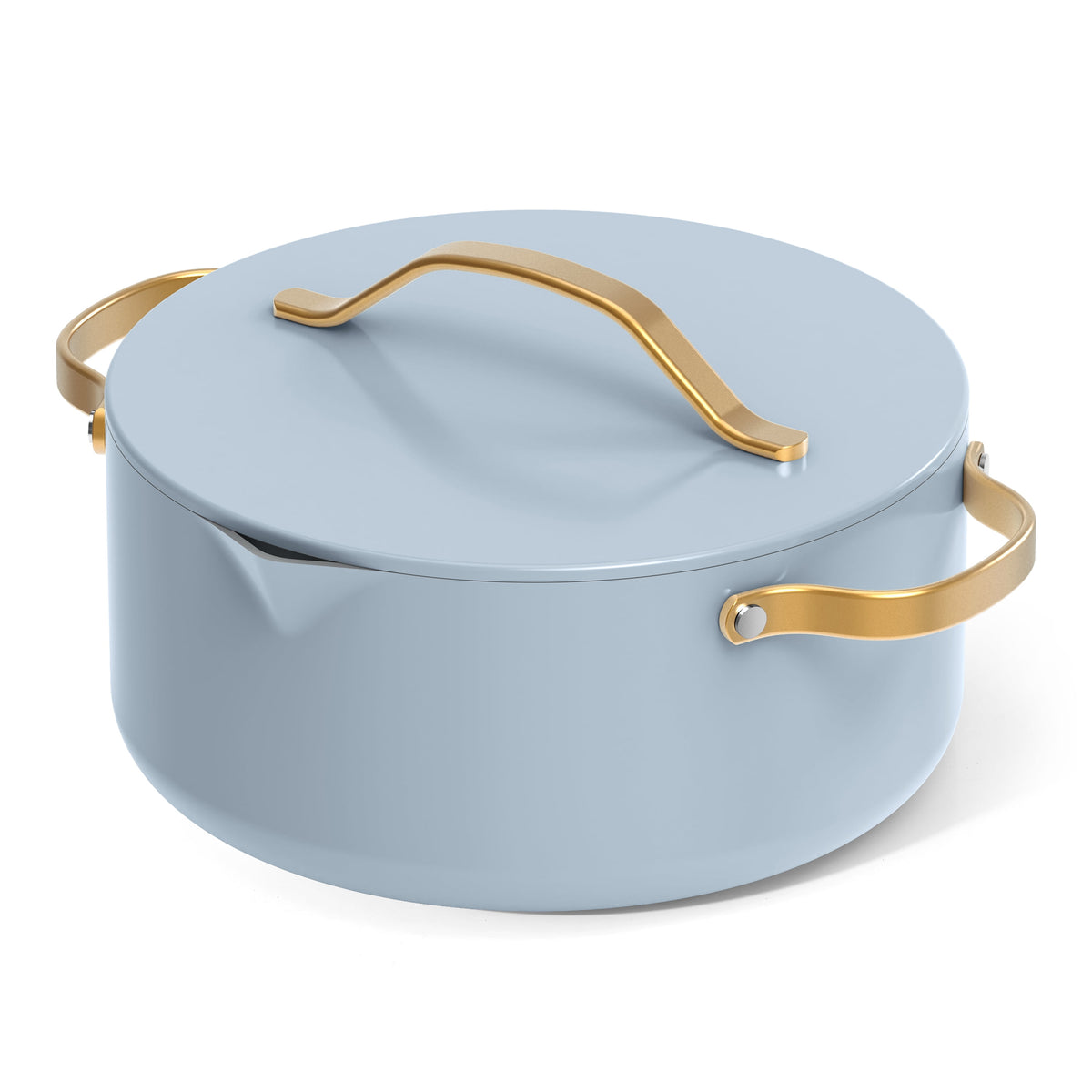 Beautiful 12-Piece Cookware Set, Pots and Pans with Strainer Lids and EverGood Ceramic Nonstick Coating, White Icing by Drew Barrymore