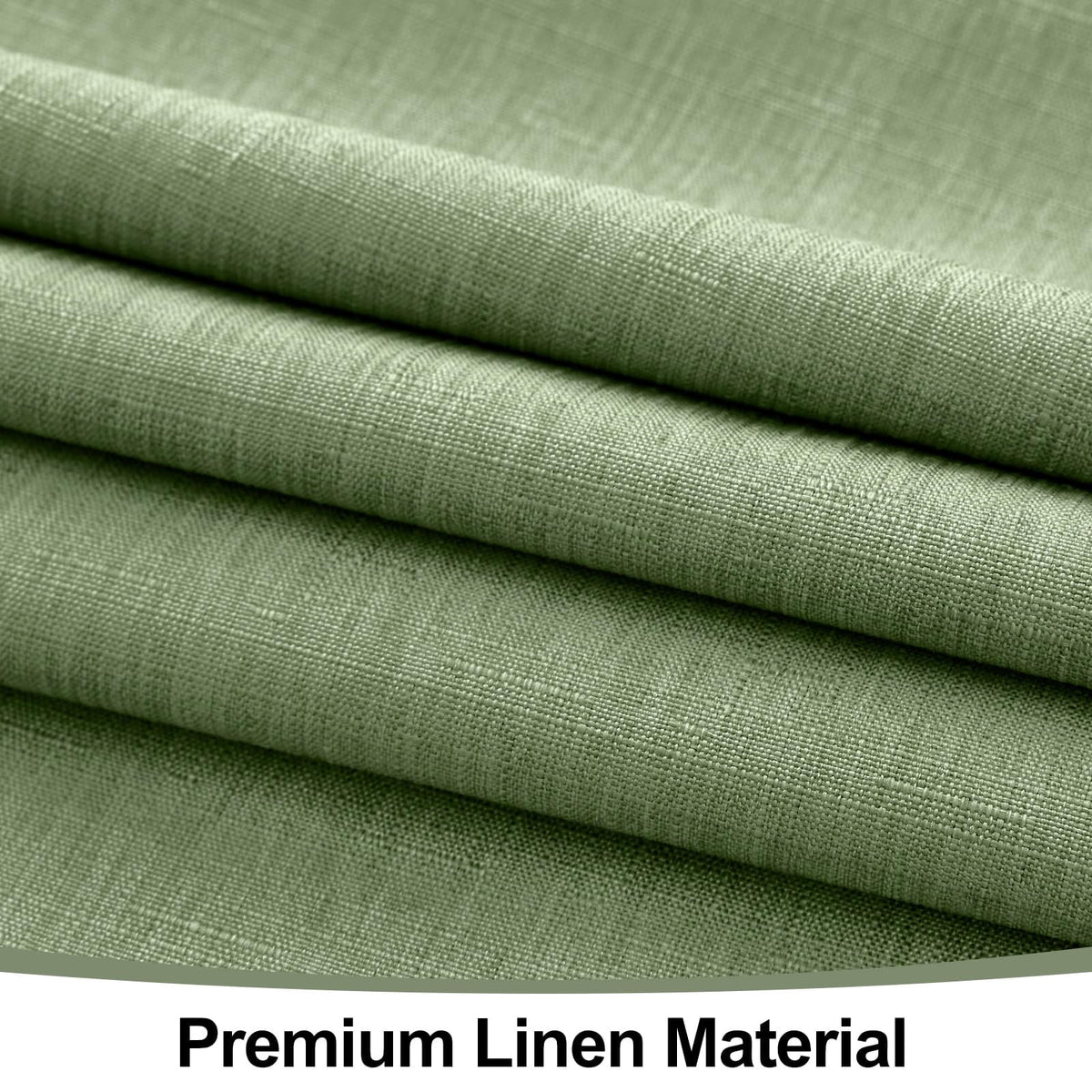 decorUhome Linen Rectangle Tablecloth 52x70 inch, Stain and Wrinkle Resistant Washable Table Cloth, Decorative Waterproof Fabric Table Cover for Dining Party, Sage Green