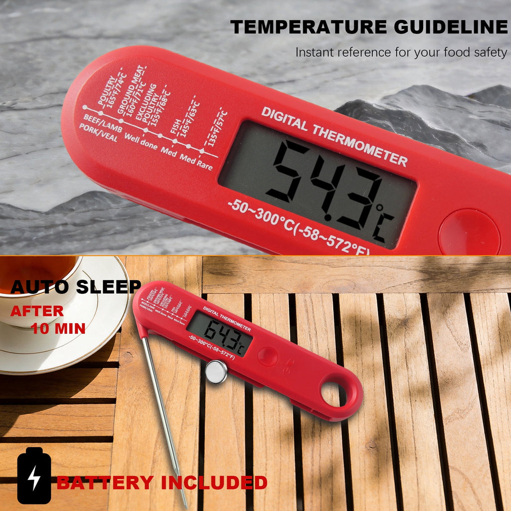AGCAN Digital Meat Thermometer Instant Read Food Thermometers for BBQ Grilling Cooking