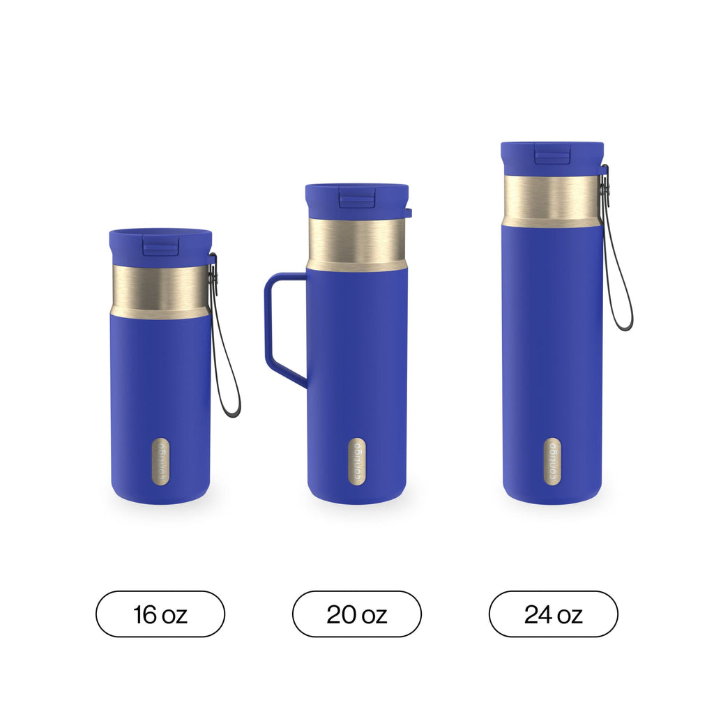 Contigo 20oz SnapSeal Insulated Stainless Steel Tumbler, Oatmilk Cream/Champagne