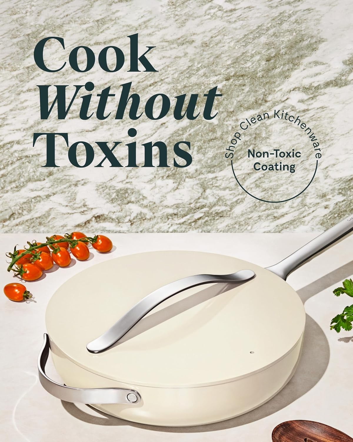 Caraway Ceramic Non-Stick Sauté Pan, 4.5 qt