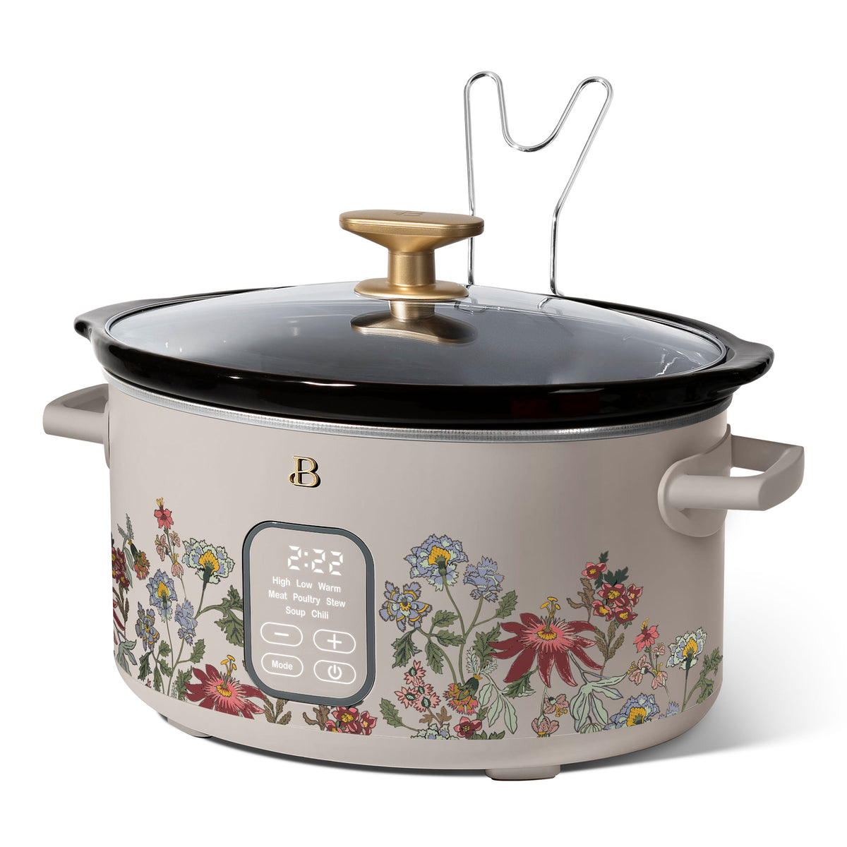 Beautiful 6 Qt Programmable Slow Cooker, Thyme Green by Drew Barrymore