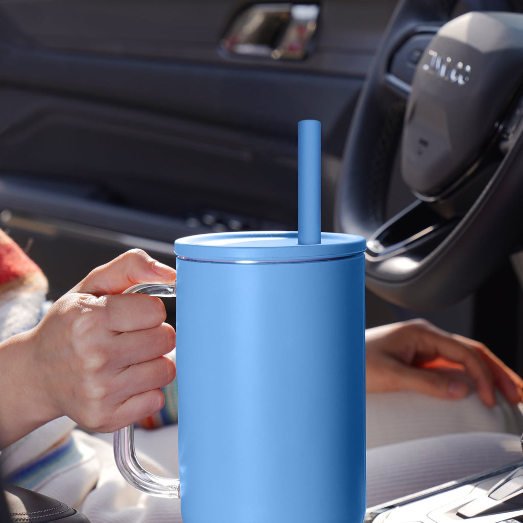 Tomorotec 12" Reusable Silicone Drinking Straws 15PCS with 2 Brushes, Compatible with Stanley Tumblers 40oz 30oz 20oz, Customizable for Various Drinkware, BPA-Free & Safe for Teeth (Morandi Colors)