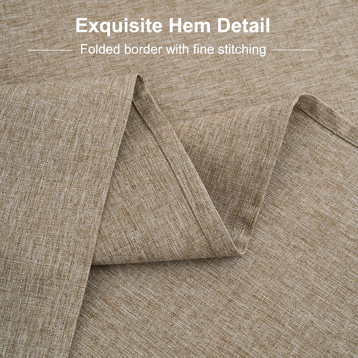 Inosoo Faux Linen Textured Rectangle Tablecloth - 60 x 84 inch Waterproof & Machine Washable Linen-Look Cloth Table Cover, White