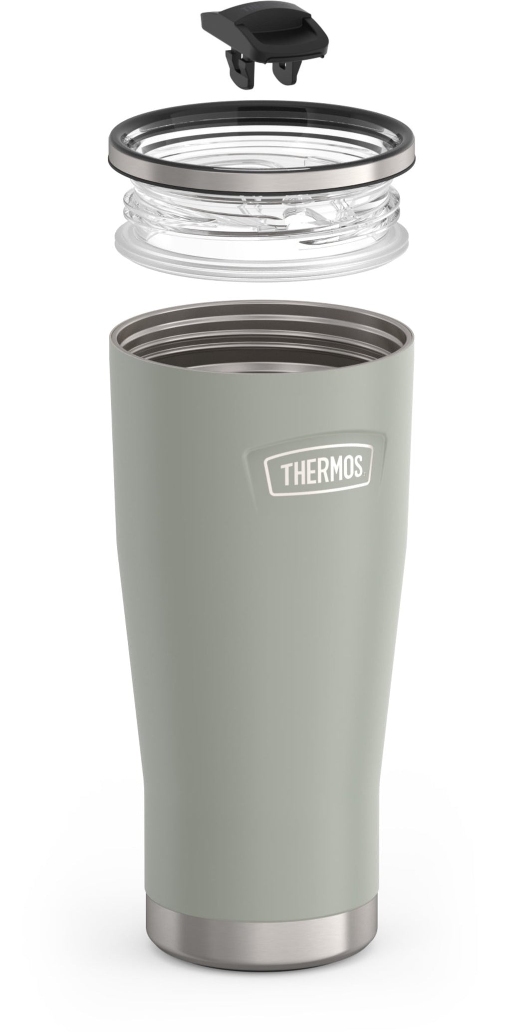 Thermos Stainless Steel Tumbler, w/ Slide Lock Lid, Graphite, 24 oz