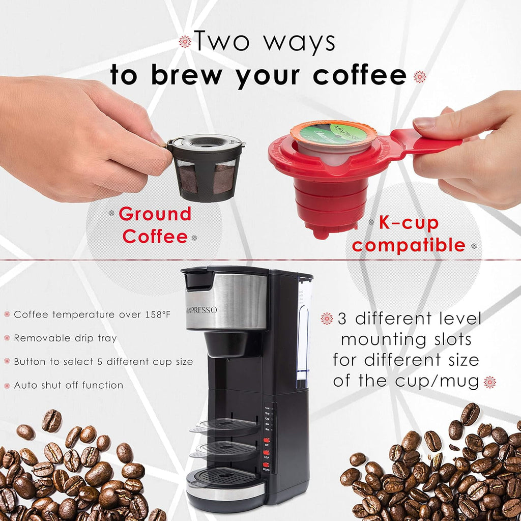 Mixpresso Single Serve Coffee Brewer, White