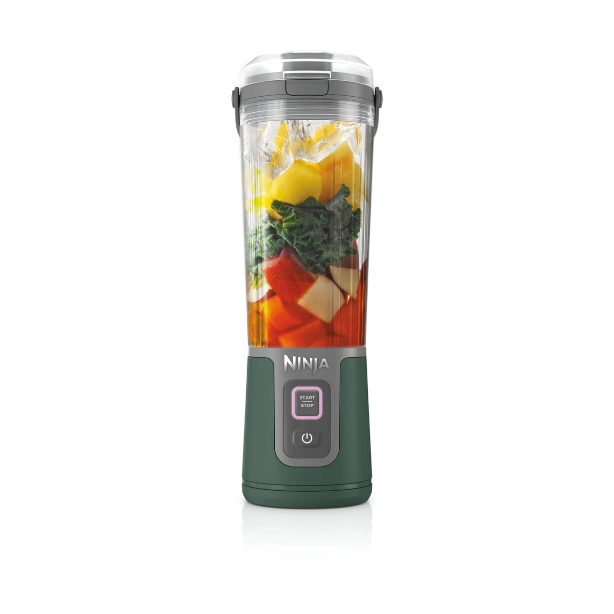 Ninja Blast Portable Personal 18 Oz Blender w/ Leak Proof Lid & Easy Sip Spout, Rechargeable Base, BC150PK Pink