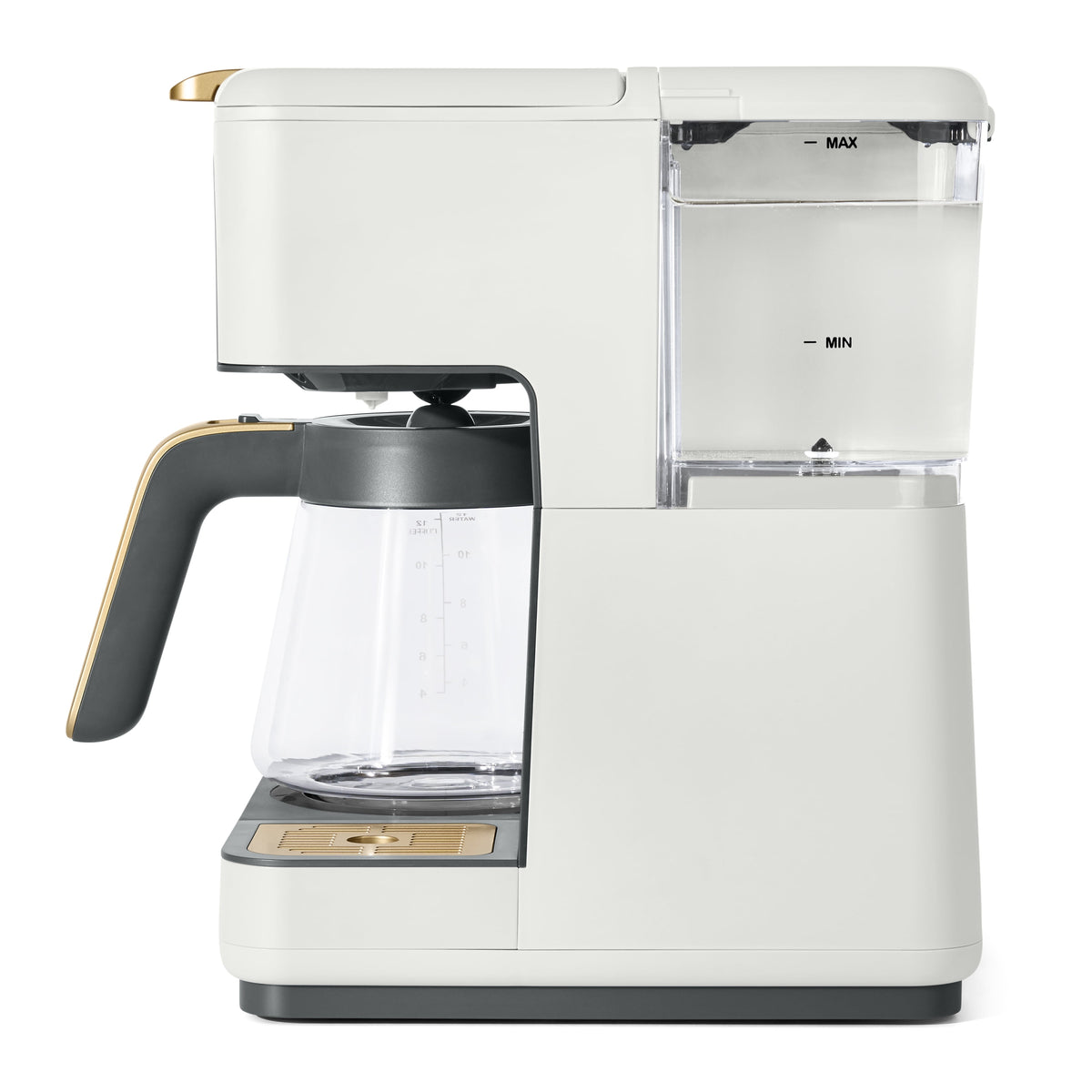 Beautiful by Drew Barrymore Multi-Brew 12-Cup Programmable Drip & Single-Serve Coffee Maker, White Icing