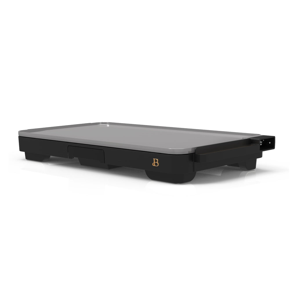 Beautiful XL Electric Griddle 12" x 22" with EverGood Ceramic Nonstick Coating, Thyme Green by Drew Barrymore
