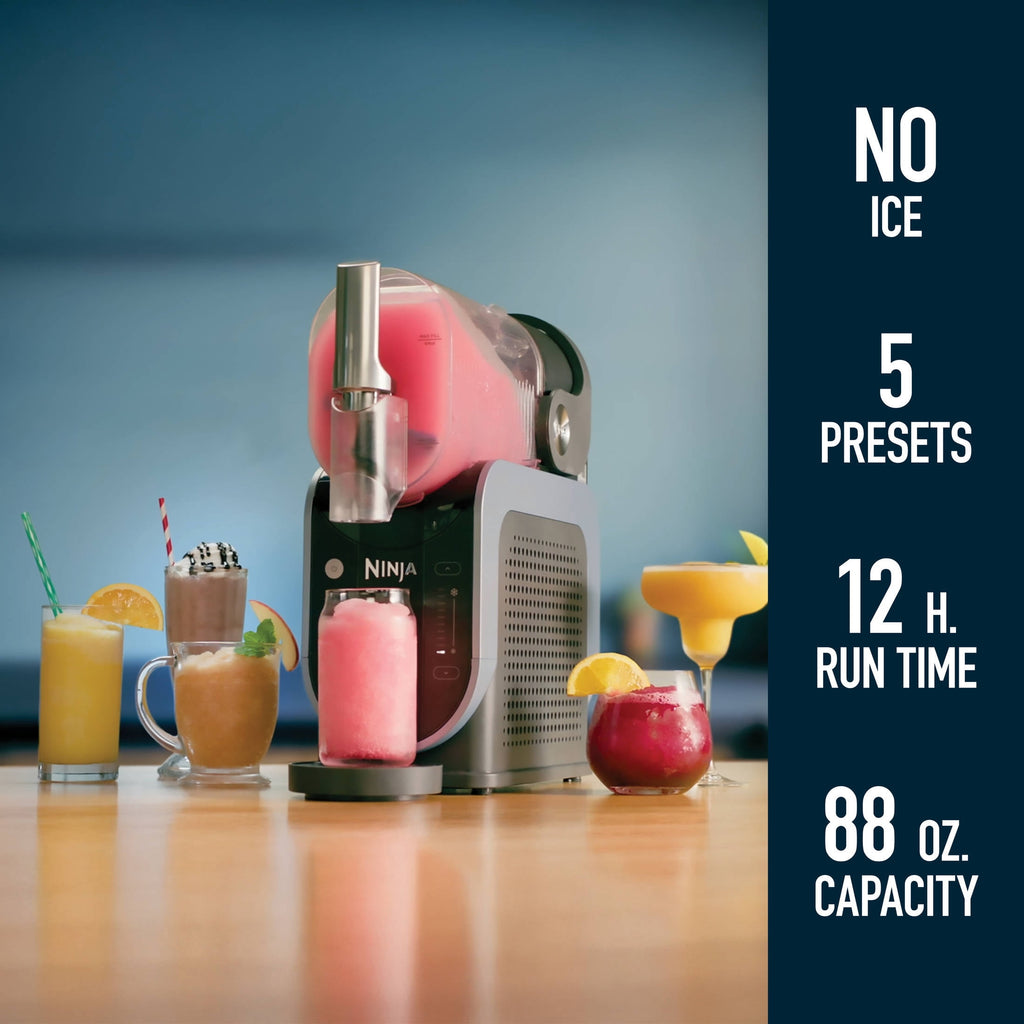 Ninja SLUSHi 88-Oz Frozen Drink Machine with RapidChill Technology, 5 Presets, Dishwasher Safe, Slushy Maker, FS301 Black