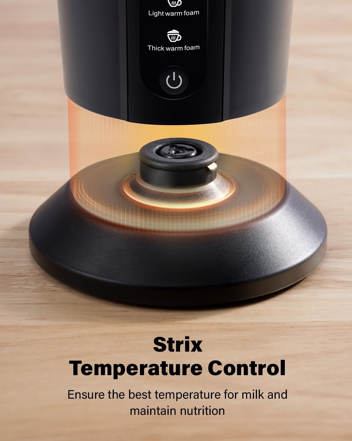 Automatic Milk Frother & Steamer, 4-in-1 Hot Cold Foam Maker – 10oz with 30-Min Keep Warm, Strix Temp Control, Non-Stick