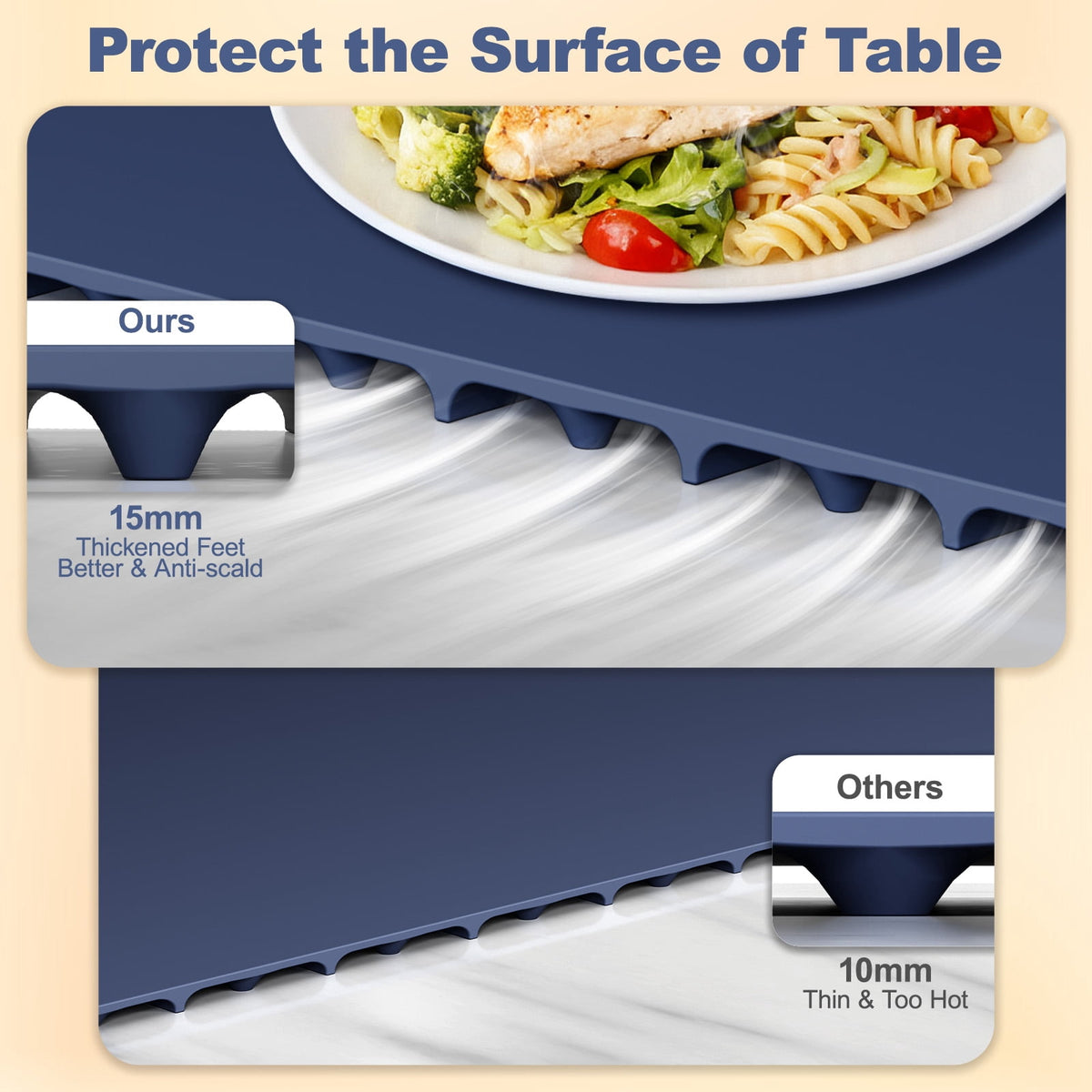 Electric Warming Tray, Warming Mat for Food , Portable Large Food Warmers Mat for Buffets Parties,Full Surface Fast Heating,6 Temperature Setting,Auto Shut-Off