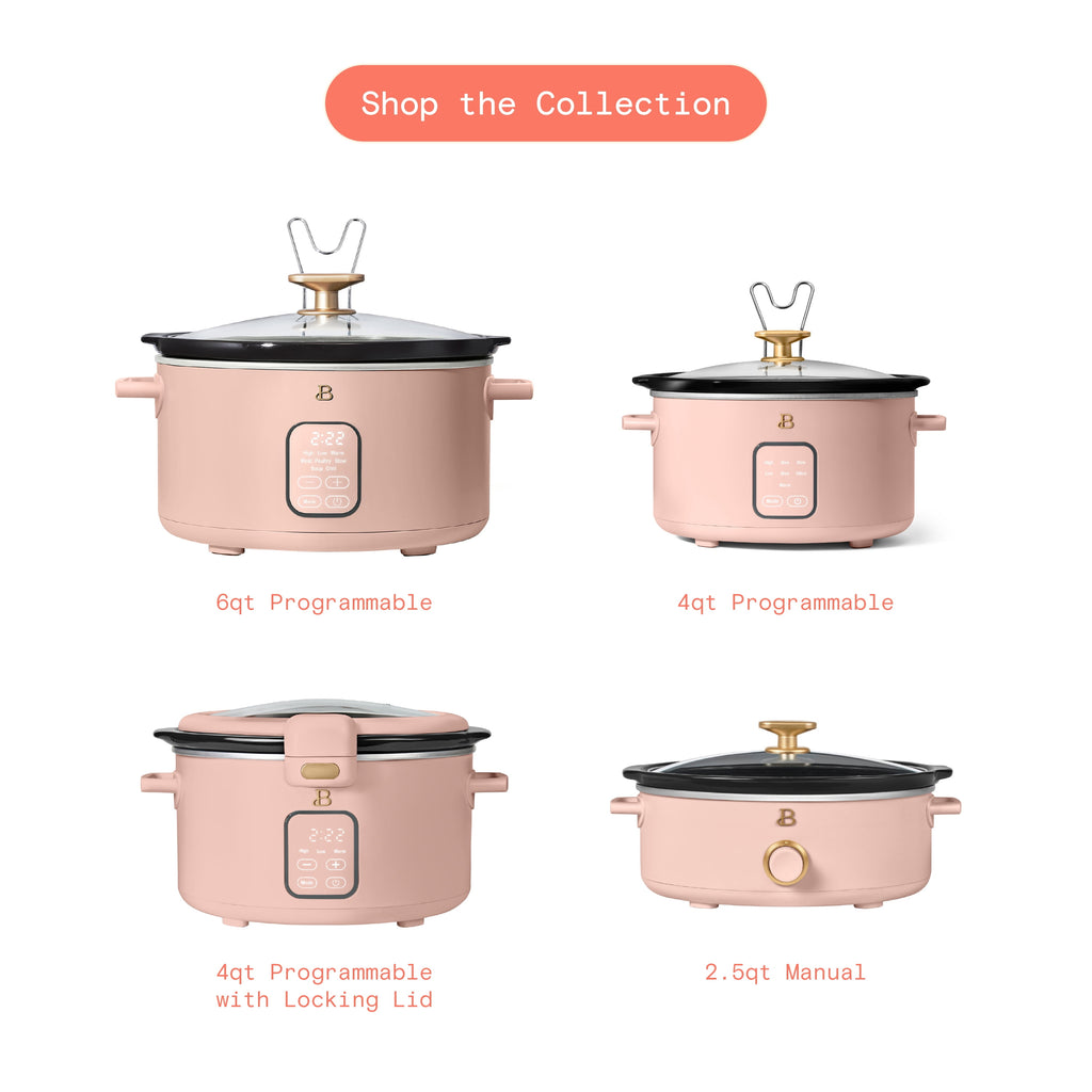Beautiful 6 Qt Programmable Slow Cooker, Thyme Green by Drew Barrymore