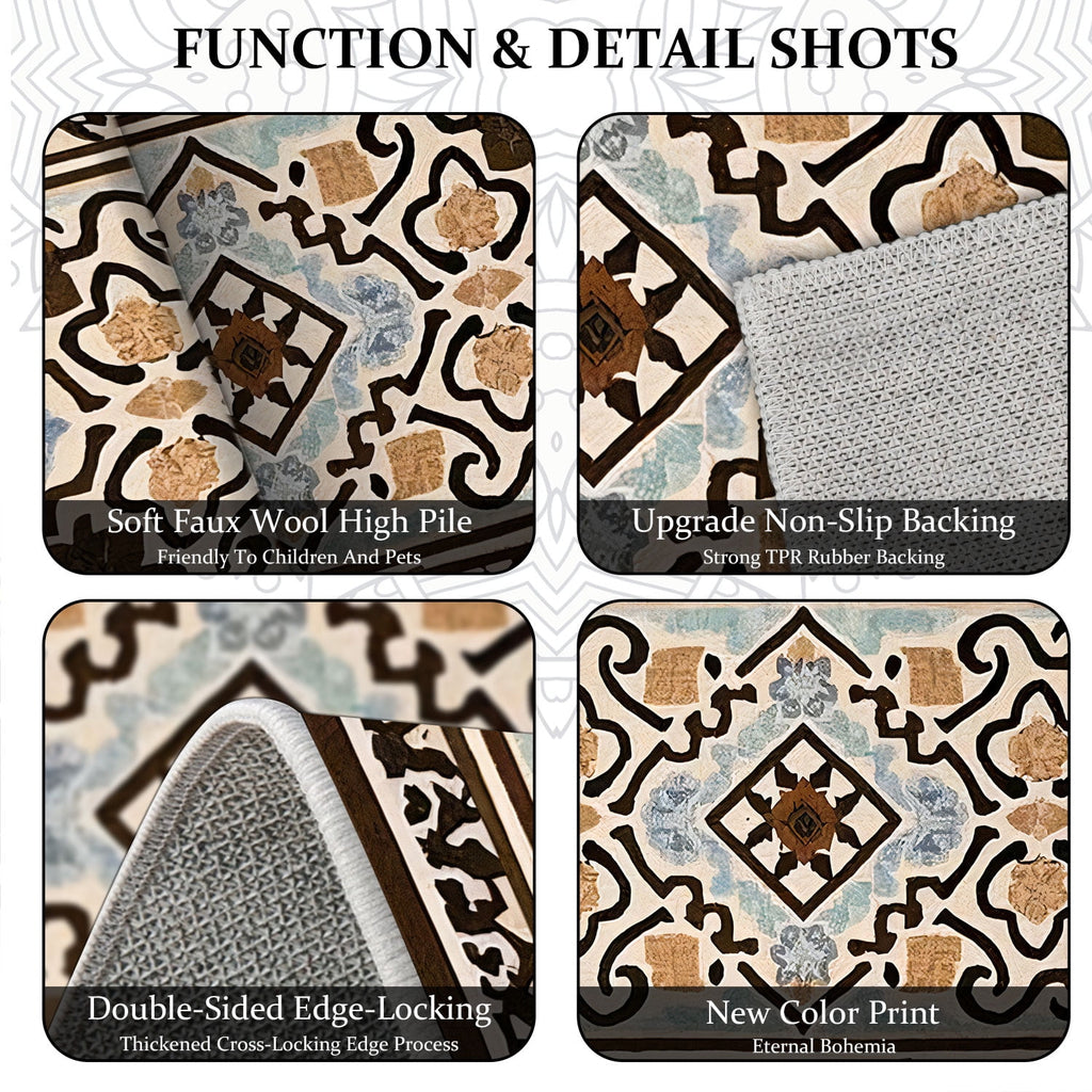 TECHVIDA Kitchen Rug Set 3 Piece,Non Slip Machine Washable Kitchen Mats, Farmhouse Hallway Doormat for Home Floor and Living Room,Gray