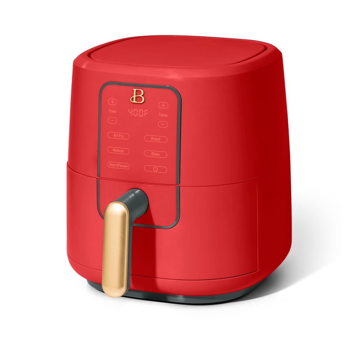 Beautiful 3 Qt Air Fryer with TurboCrisp Technology, EverGood Non-Toxic Ceramic Nonstick Coating, Chocolate by Drew Barrymore